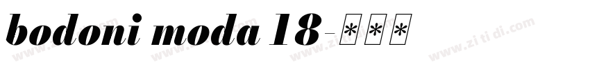 bodoni moda 18字体转换